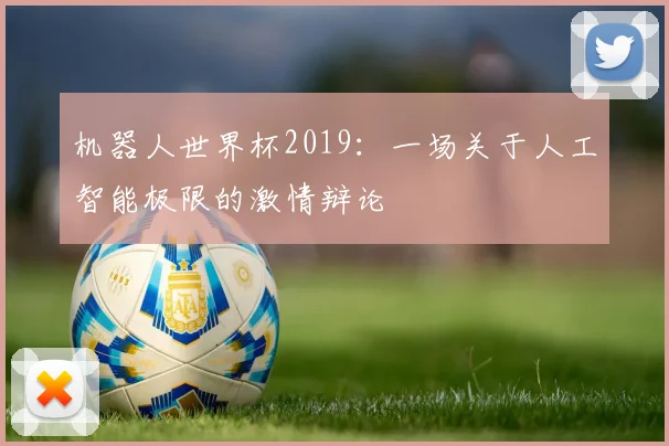 机器人世界杯2019：一场关于人工智能极限的激情辩论