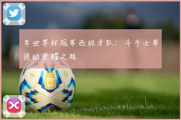 年世界杯冠军西班牙队:斗牛士军团的荣耀之路